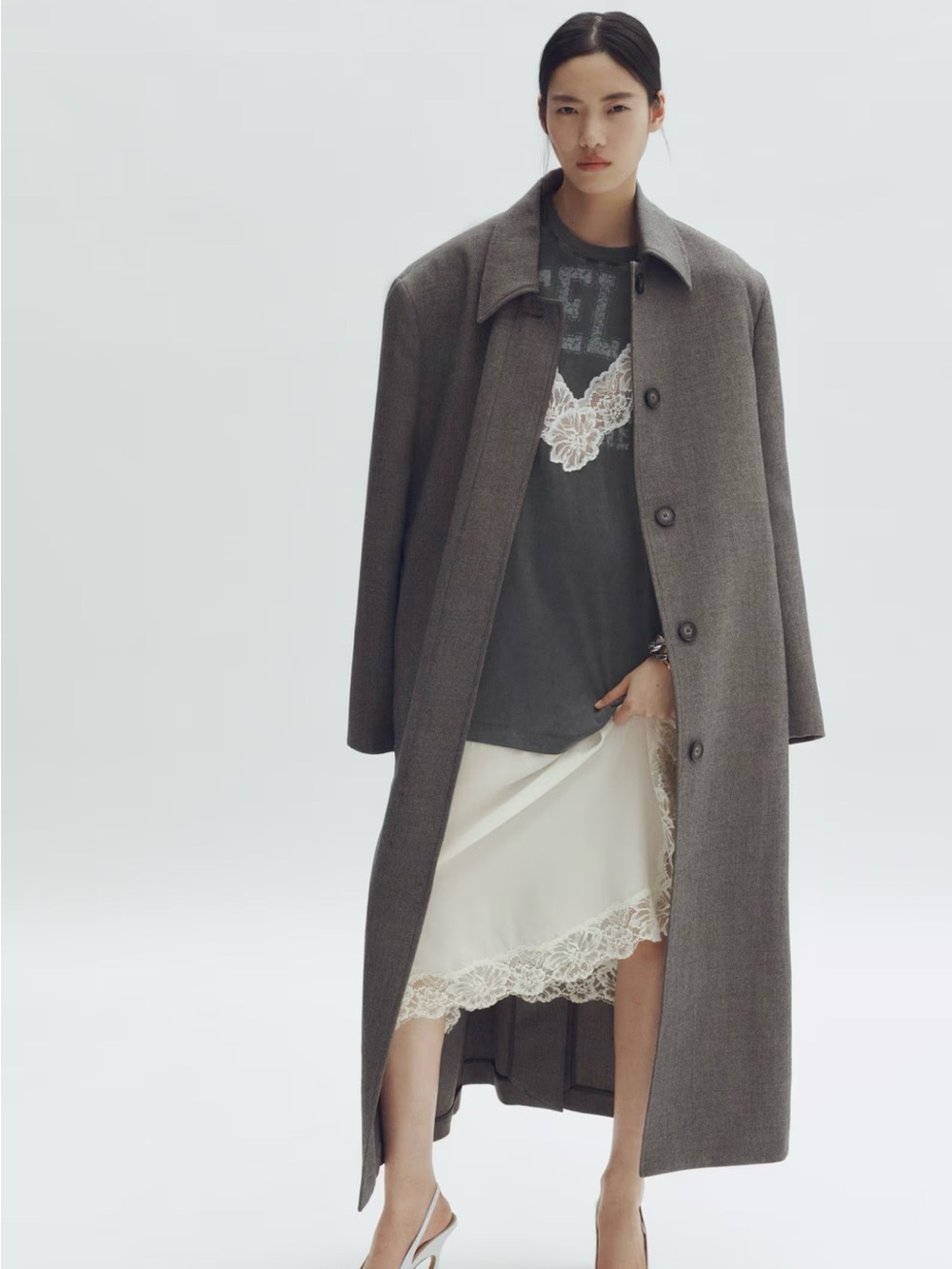 Stella McCartney x H&M Midi Lace-Trim Dress - Picture 3 of 3